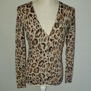 Ann Taylor Animal Print Sweater